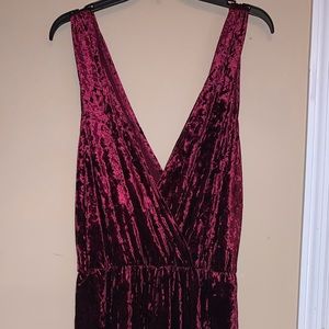 Xhilaration Velvet Jumpsuit | EUC